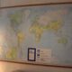 Old school map of the world 1977 wall decoration