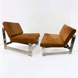 Set of 2 Lounge Chairs by Gilles Bouchez for Airborne, 1972