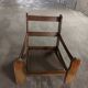 Fauteuils en cuirs et bois vintage