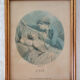 4 old lithographs of the 4 seasons
