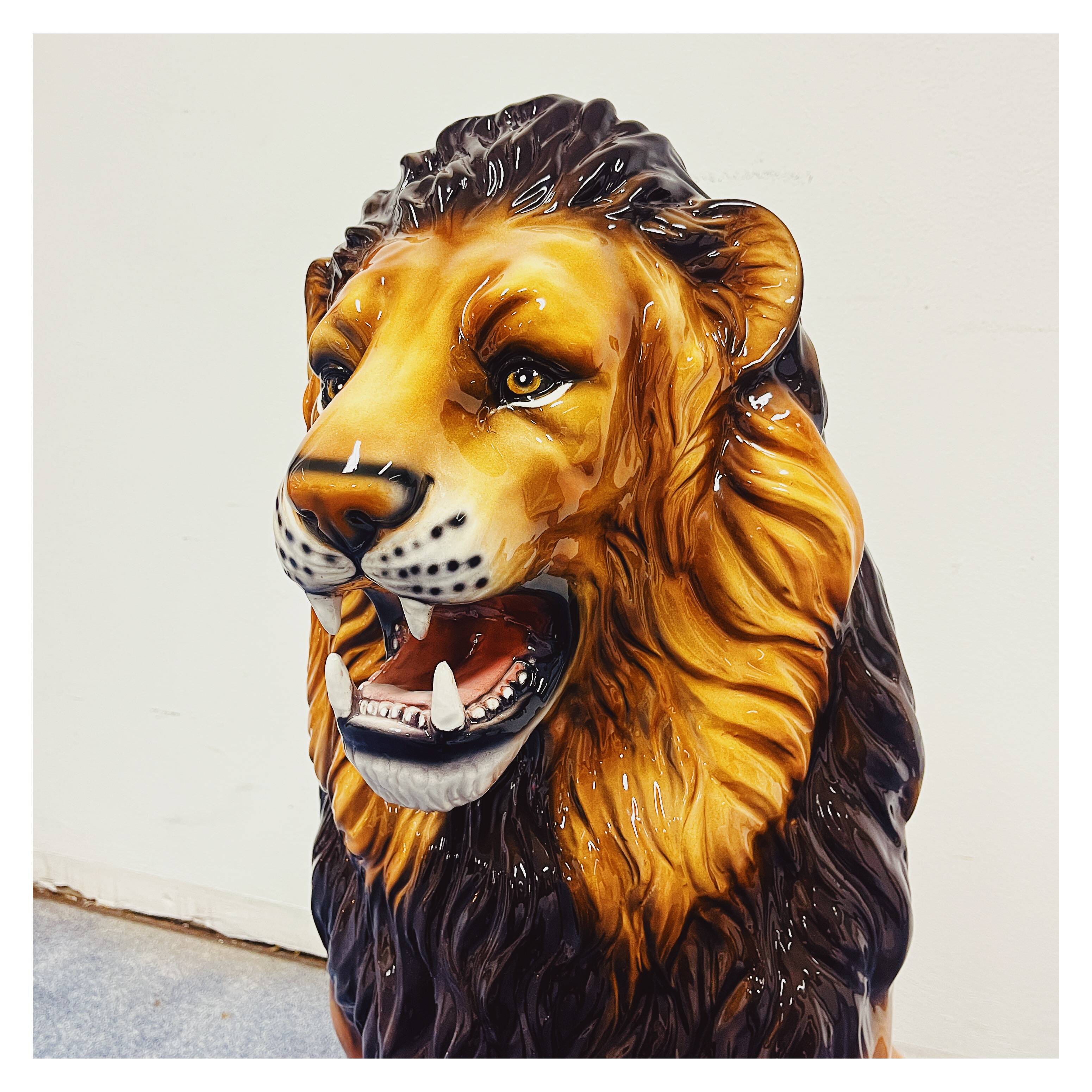 Lion Statue Ceramic