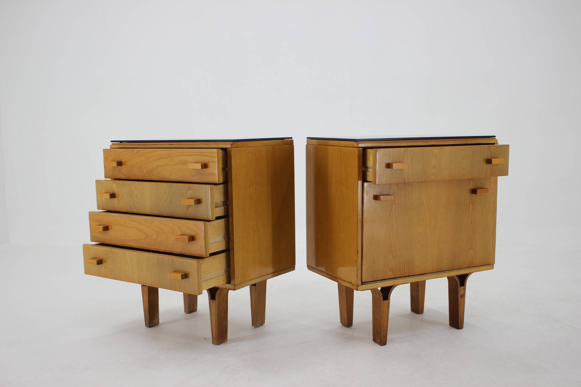 1960s Frantisek Mezulanik Pair of Chest of Drawers, Czechoslovakia