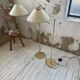 Pair of SCE floor lamps articulated brass 70s