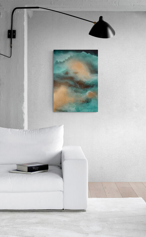 Together In Electric Dreams - Abstract art canvas