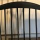 Vintage rocking chair in black stained beech