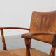 Leather and oak Armchair by Theo Ruth for Artifort, The Netherlands 1940s