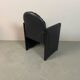 Mid-Century Bulo Belgium Armchair in Black Leather – Postmodern / Memphis