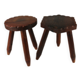 Pair of Tripod Stools