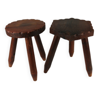 Pair of Tripod Stools