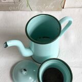 Mint enamelled coffee maker