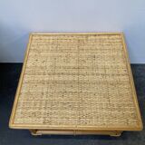 Vintage rattan coffee table