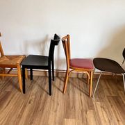 Set of 4 mismatched chairs