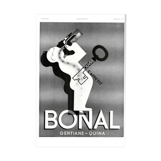 Affiche vintage années 30 Bonal