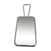 Barber's mirror white relief back - 14x9cm