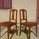 Sièges art déco assortis: 1 fauteuil bridge et 2 chaises