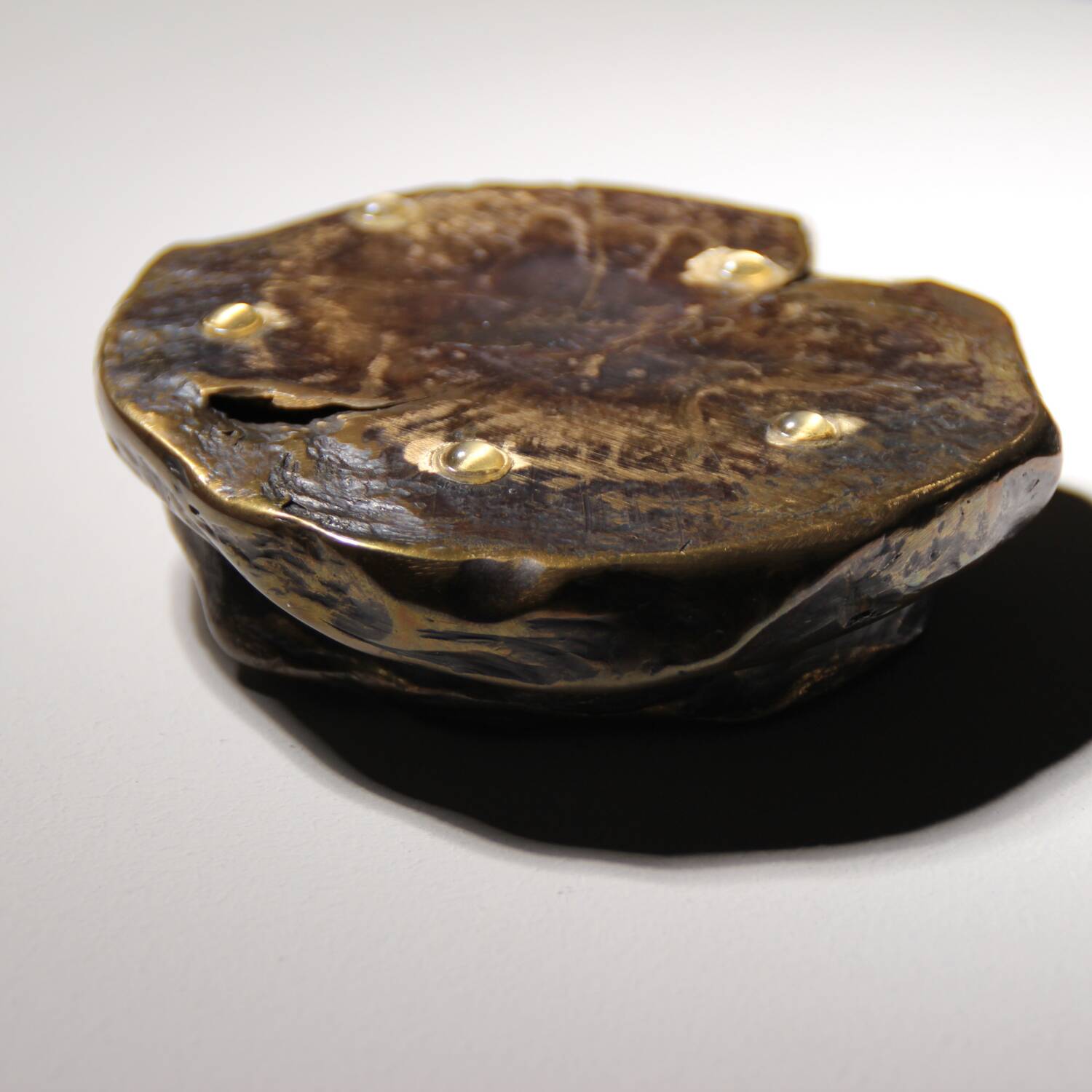 Bronze Candleholder & Bowl by Lothar Klute | Germany 1987