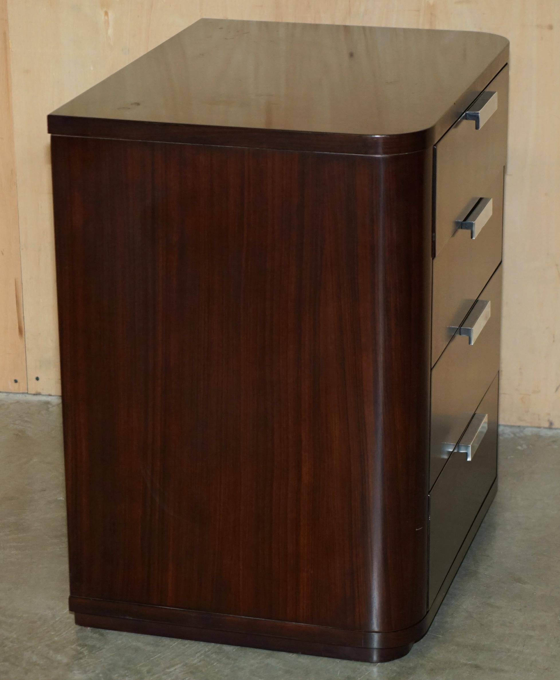 Ralph Lauren Metropolis chest of drawers in American mahogany with built-in power supply