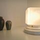 White Art Deco table lamp