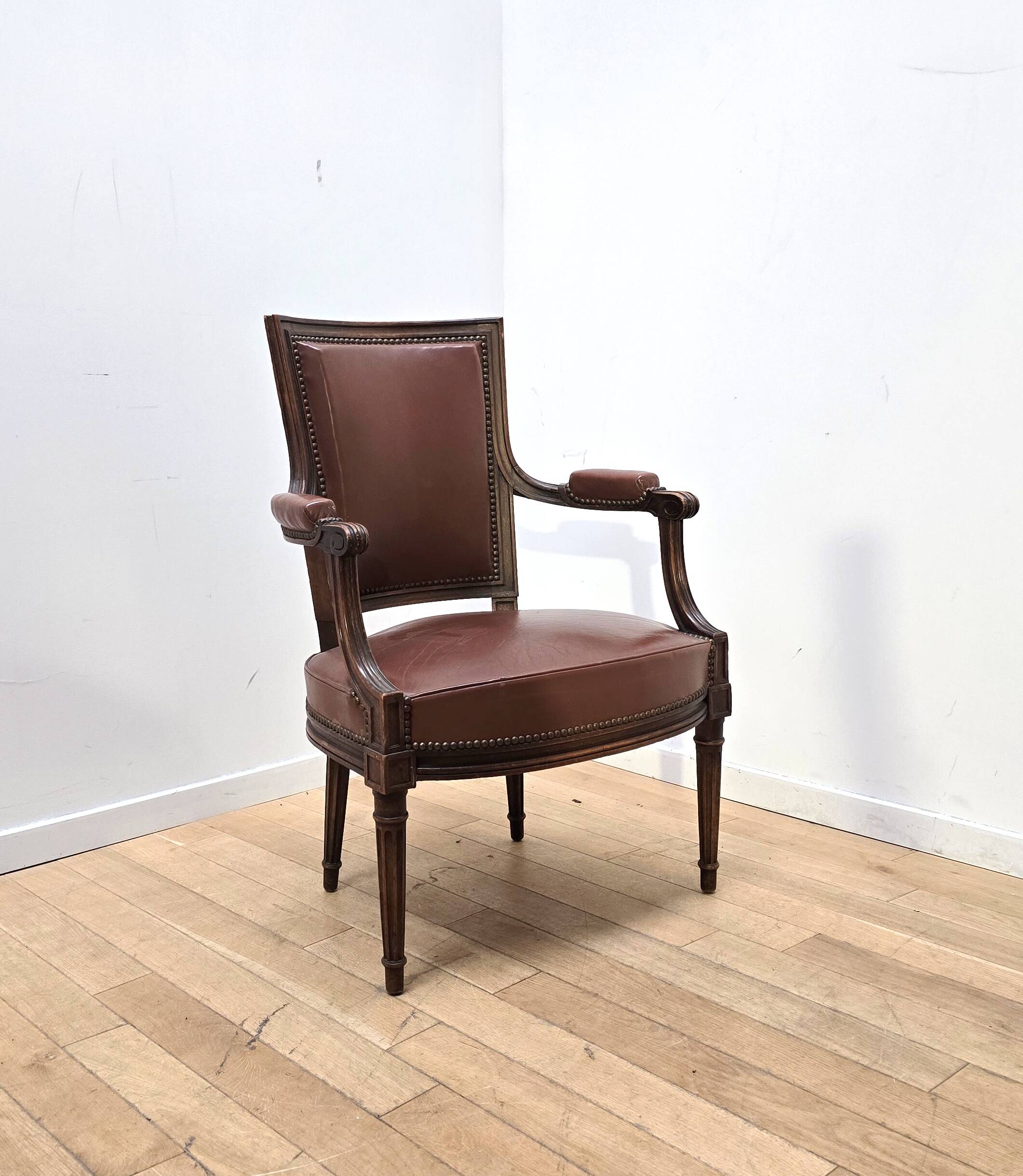 Set of 4 Empire style armchairs