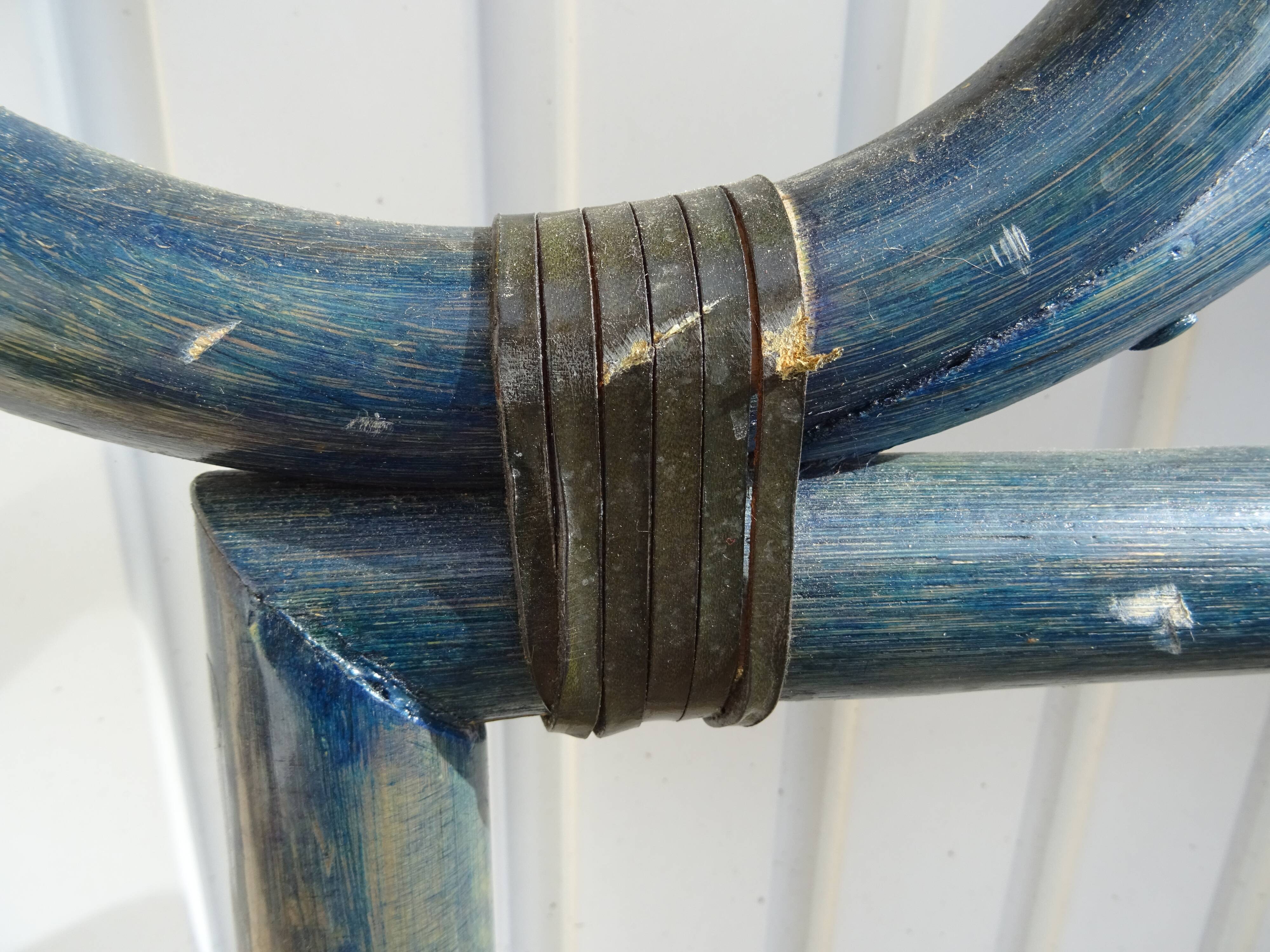 Tête de lit en rotin bambou vintage an 80