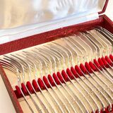 PLATIL 12 Couverts à Poisson  Métal Argenté