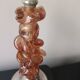 Vintage amber candlestick