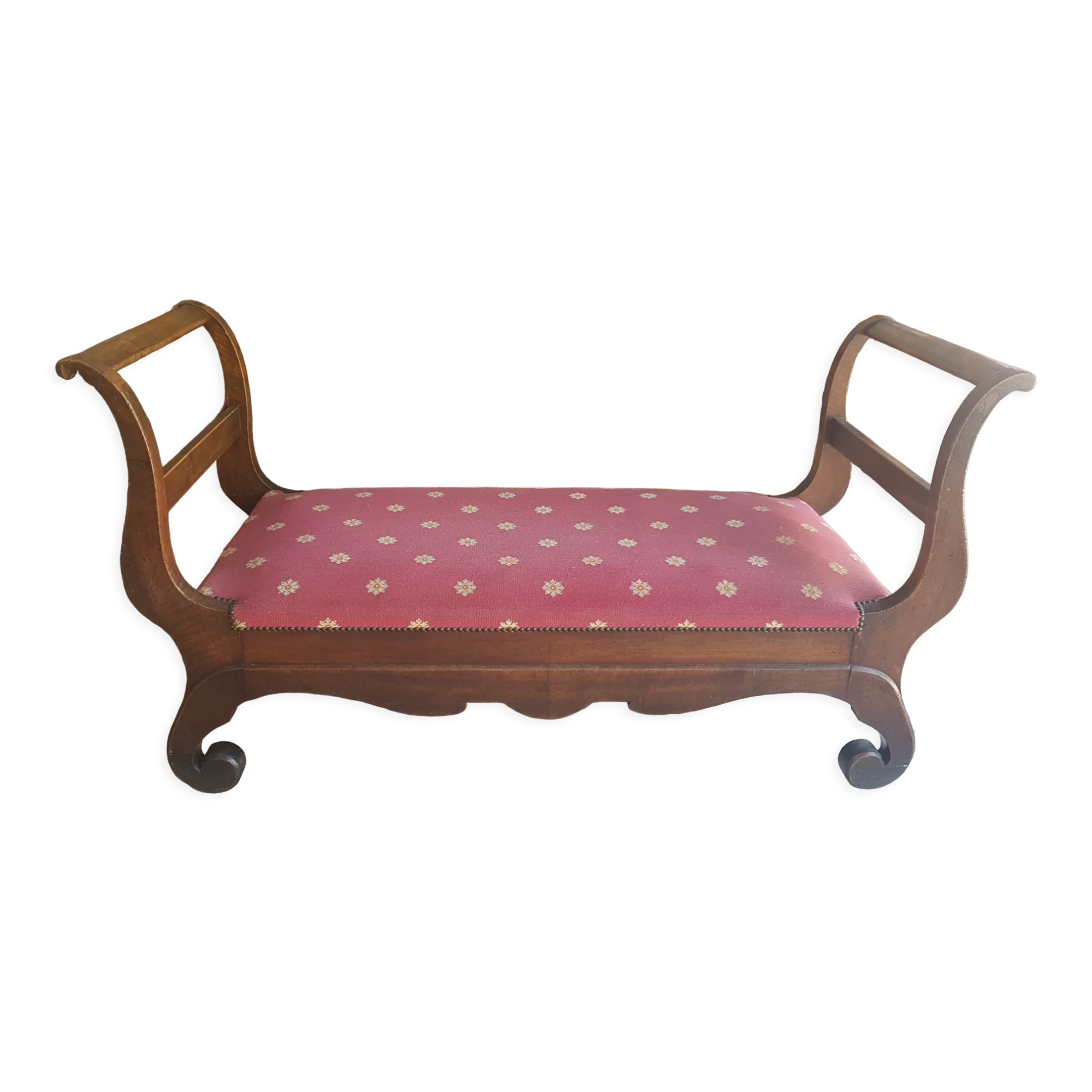 Empire style curved bench