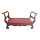 Empire style curved bench