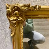 Old golden mirror