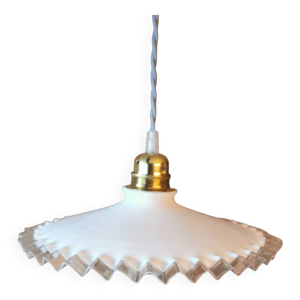 Suspension en Opaline - bleu ciel