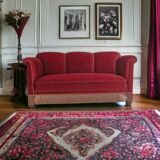 1960s, Danish vintage 2 seater sofa, velours