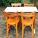 Wooden and formica bistro table
