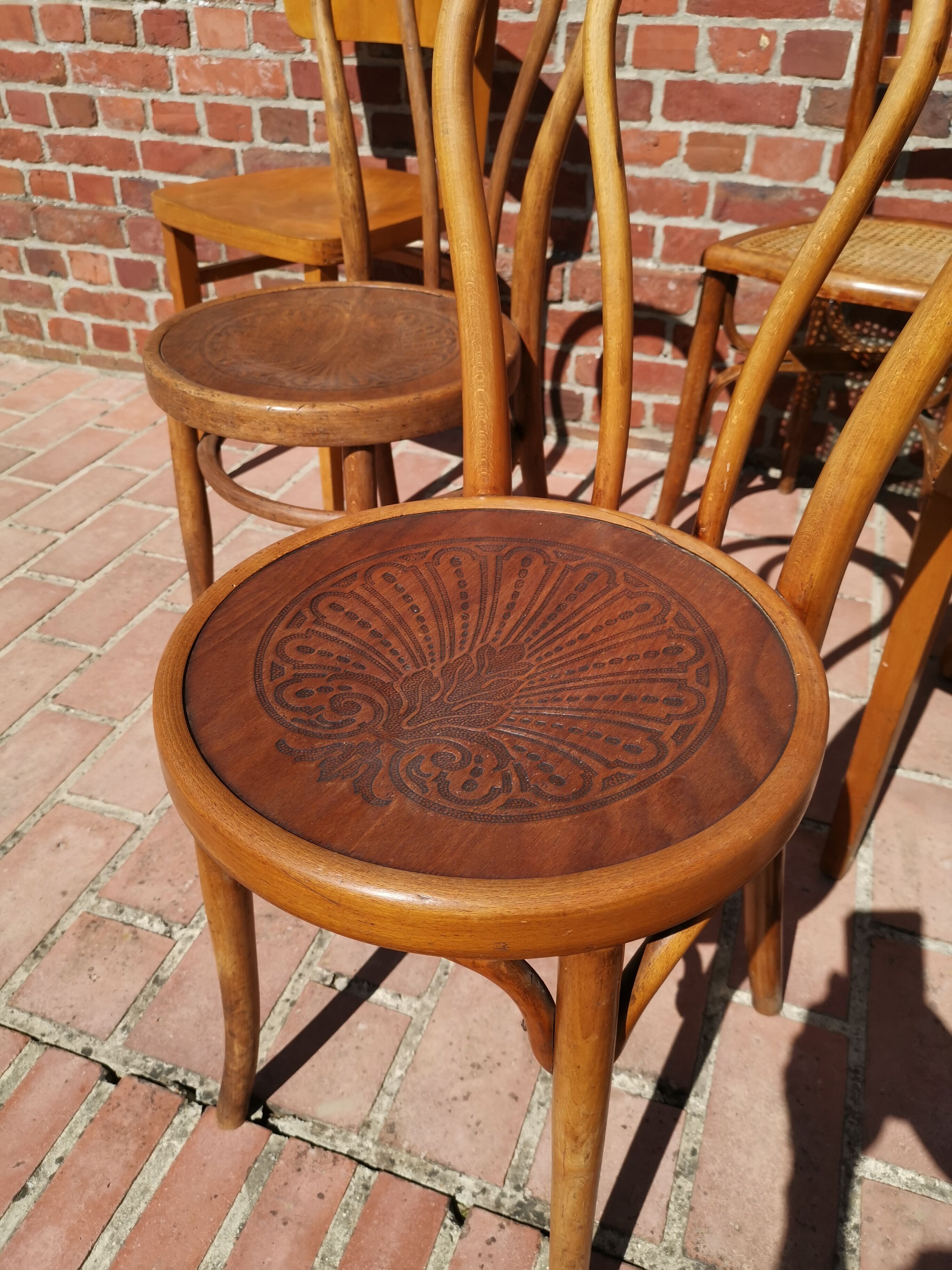 Lot of 6 chairs Jacob - Josef Kohn, Thonet, Mahieu