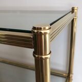 Three-floor brass console