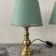 Pair of vintage brass lamps from the 70s.