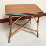 Old rattan coffee table