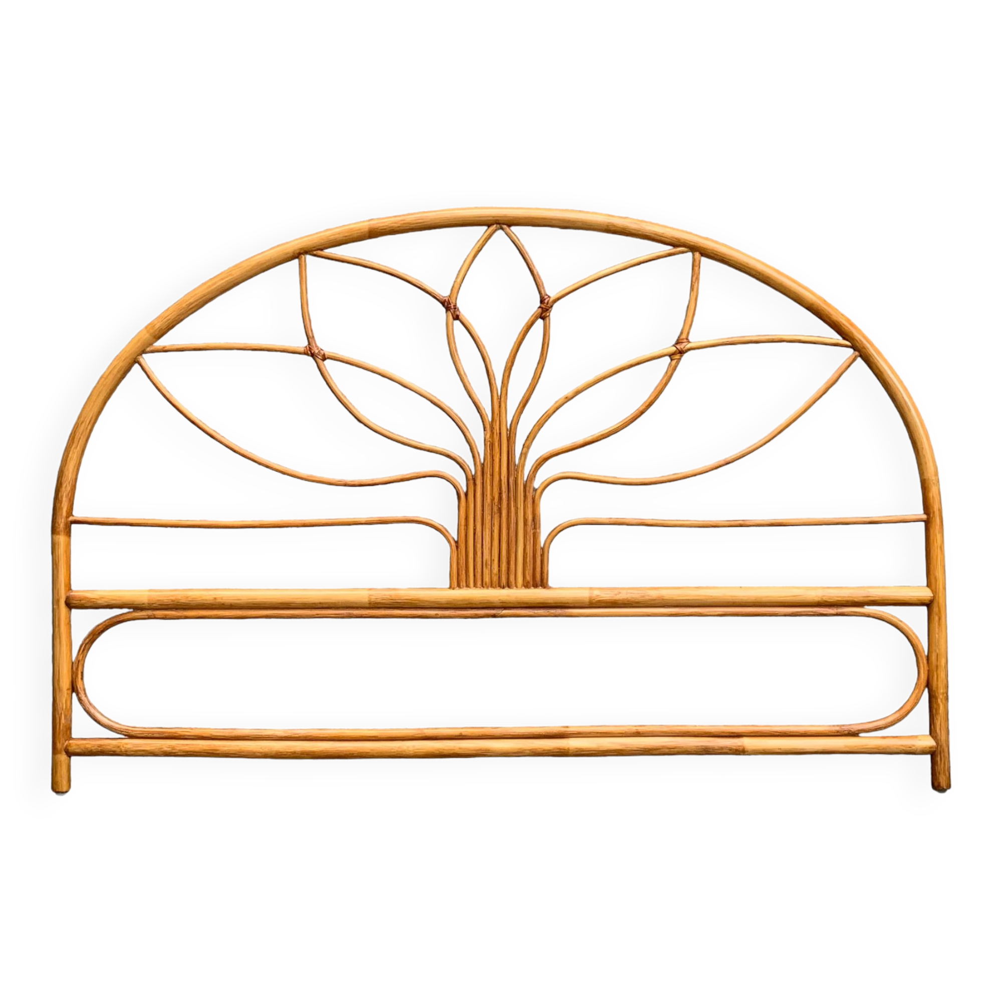 Vintage rattan headboard 1970 140cm
