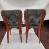 Pair of vintage furry chairs