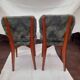 Paire de chaise moumoute vintage