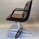Randall Buck leather desk for Steelcase strafor 1975
