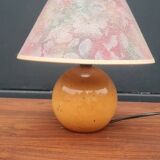 Solid walnut ball lamp