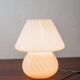 Coppia de lampes de table Murano champignon rose design des années 1970
