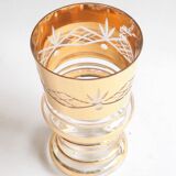 Glass and gold vase 1940s