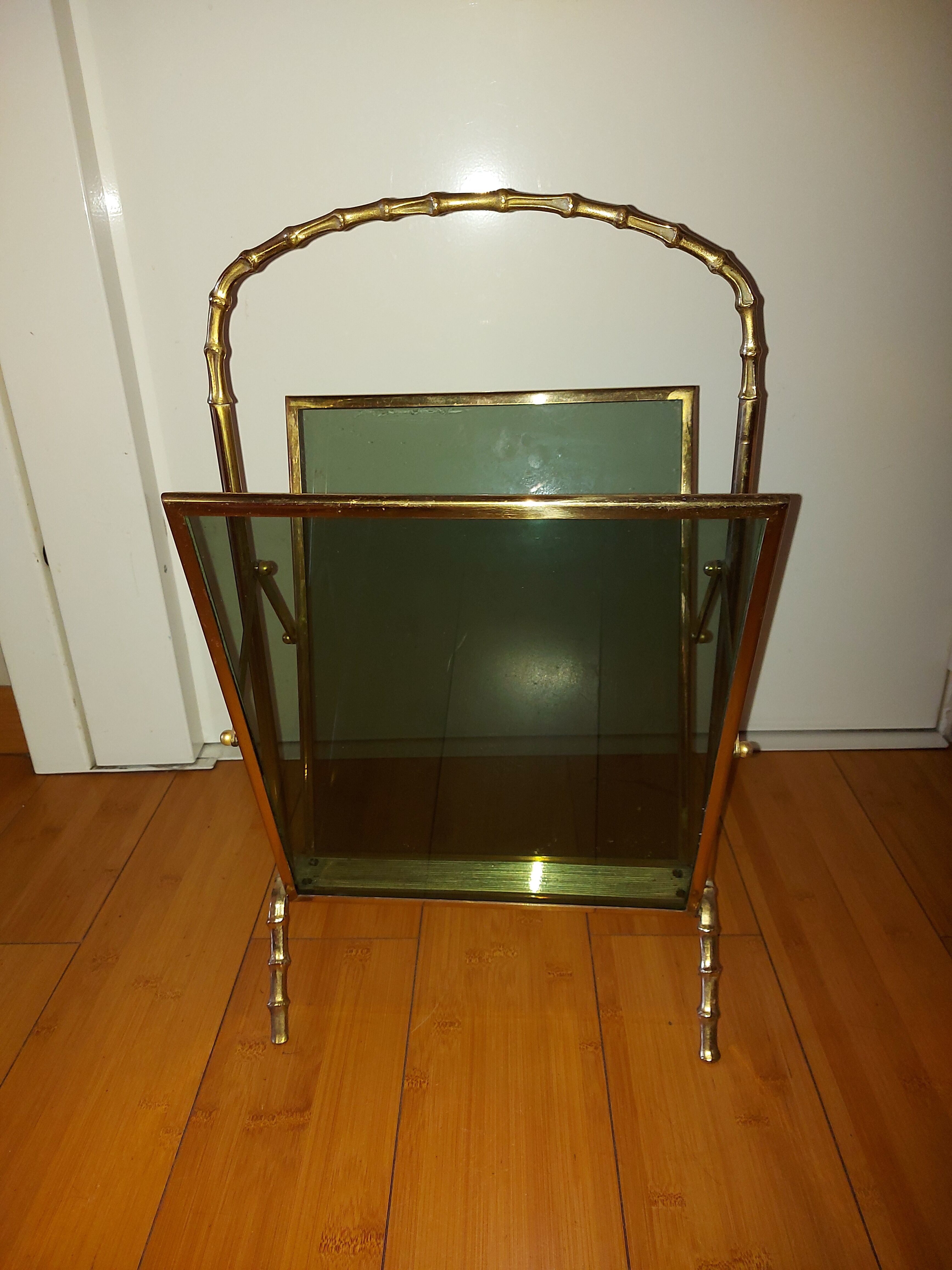 Brass magazine rack