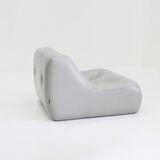Fauteuil Kali en cuir gris de Michel Ducaroy pour Ligne Roset