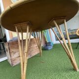 Vintage rattan table