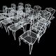 Provençal wrought iron armchairs from the 1960s