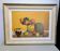 Old still life painting fruit bowl basket HST frame Montparnasse
