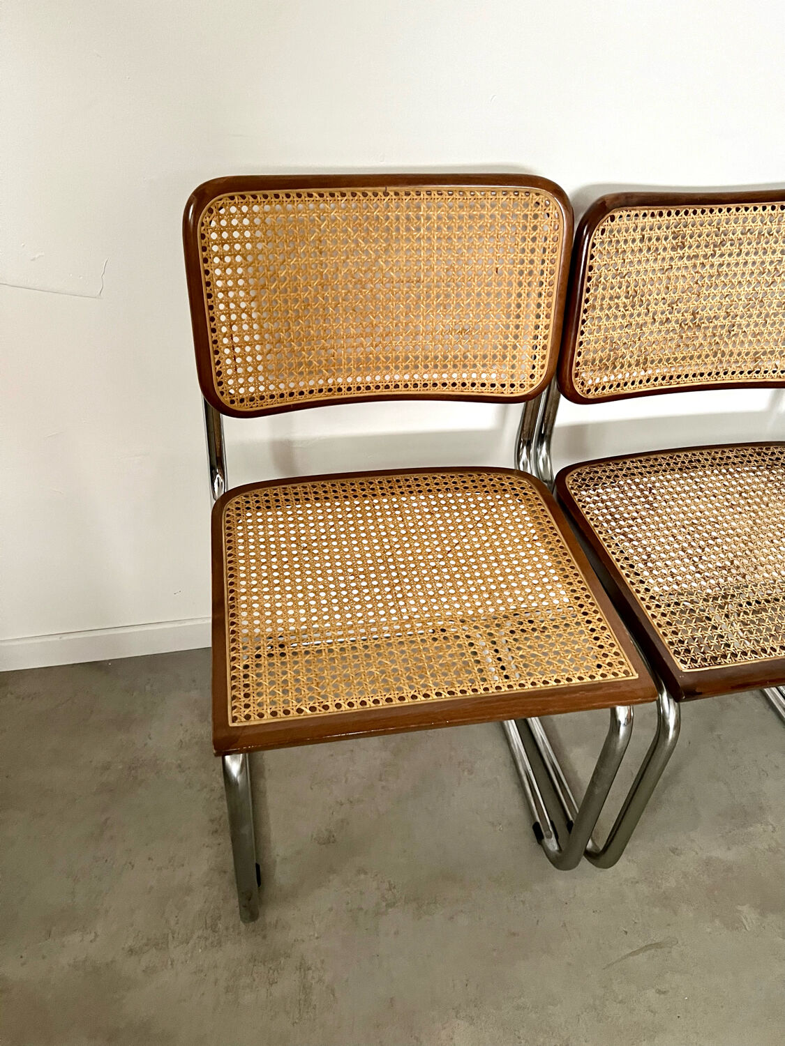 Lot de 6 chaises Cesca B32 Marcel Breuer, 1970