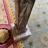 Marble and bronze sheathed selette